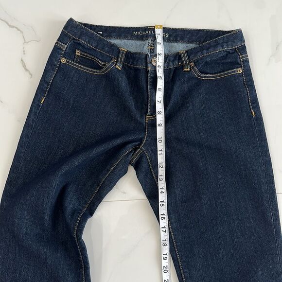 Michael Kors Jeans Gold Sausalito Boot Cut Stretch Sz 8 - Picture 8 of 12